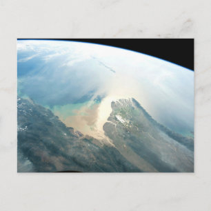 De Irrawaddy-rivierdelta in Birma (Myanmar). Briefkaart