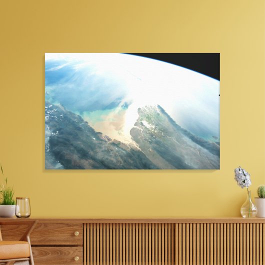 De Irrawaddy-rivierdelta in Birma (Myanmar). Canvas Afdruk (Insitu (Woonkamer))