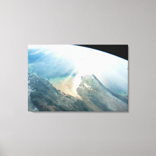 De Irrawaddy-rivierdelta in Birma (Myanmar). Canvas Afdruk (Voorkant)