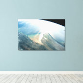 De Irrawaddy-rivierdelta in Birma (Myanmar). Canvas Afdruk (Insitu (Houten vloer))