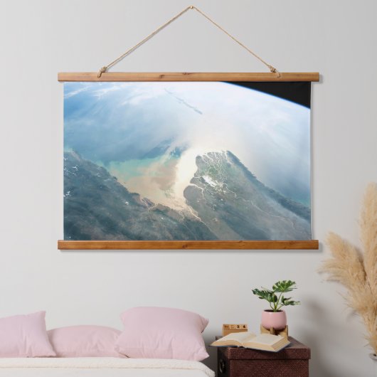 De Irrawaddy-rivierdelta in Birma (Myanmar). Hangend Wandkleed (Slaapkamer)