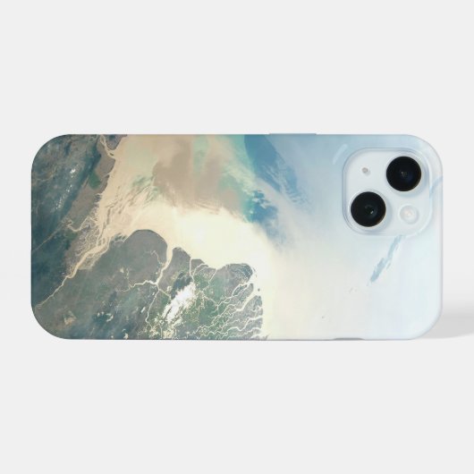 De Irrawaddy-rivierdelta in Birma (Myanmar). iPhone 15 Case (Achterkant horizontaal)