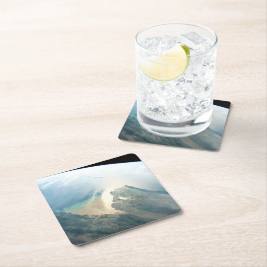 De Irrawaddy-rivierdelta in Birma (Myanmar). Kartonnen Onderzetters (Insitu)