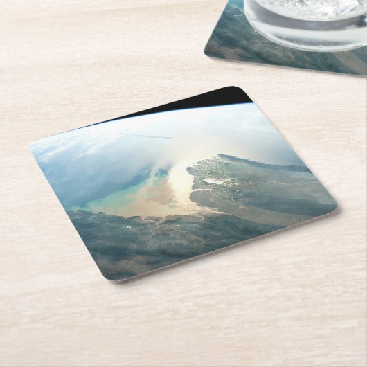 De Irrawaddy-rivierdelta in Birma (Myanmar). Kartonnen Onderzetters (Schuin)