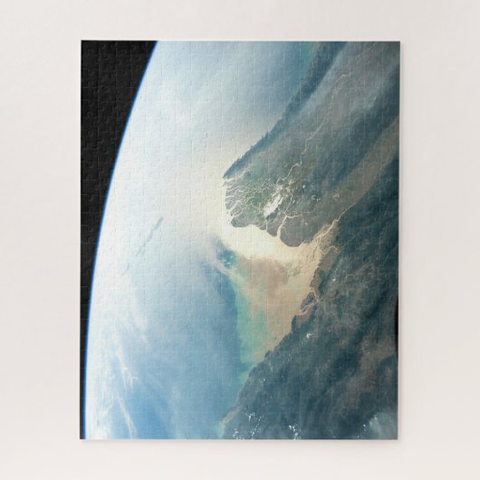 De Irrawaddy-rivierdelta in Birma (Myanmar). Legpuzzel (Verticaal)