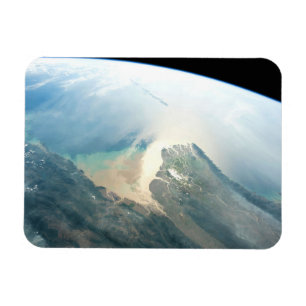 De Irrawaddy-rivierdelta in Birma (Myanmar). Magneet