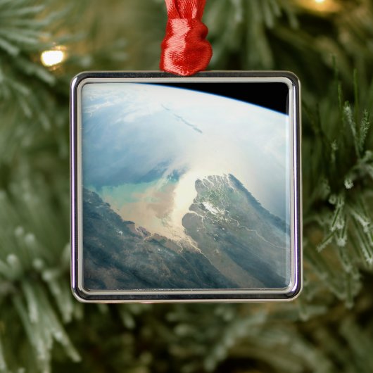 De Irrawaddy-rivierdelta in Birma (Myanmar). Metalen Ornament (Boom)