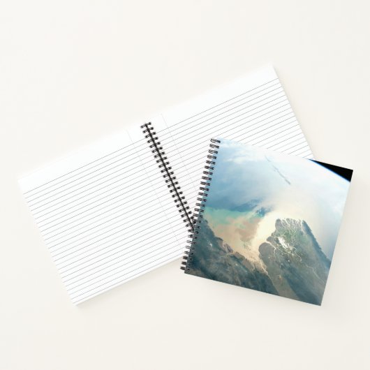 De Irrawaddy-rivierdelta in Birma (Myanmar). Notitieboek (Binnen)