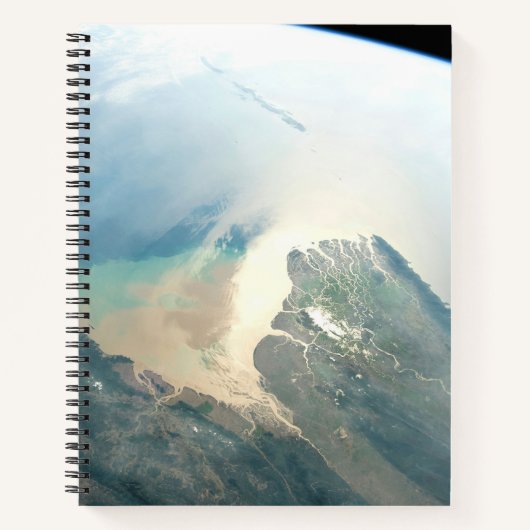 De Irrawaddy-rivierdelta in Birma (Myanmar). Notitieboek (Voorkant)