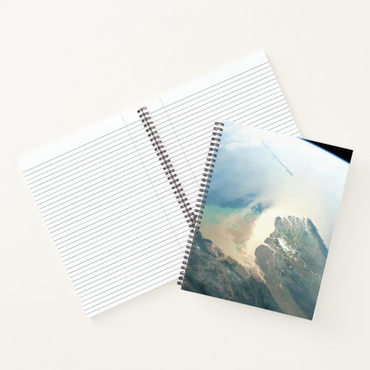 De Irrawaddy-rivierdelta in Birma (Myanmar). Notitieboek (Binnen)