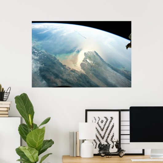 De Irrawaddy-rivierdelta in Birma (Myanmar). Poster (Thuiskantoor)