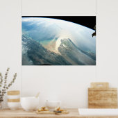 De Irrawaddy-rivierdelta in Birma (Myanmar). Poster (Keuken)