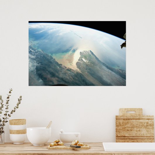 De Irrawaddy-rivierdelta in Birma (Myanmar). Poster (Keuken)