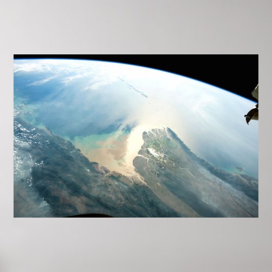 De Irrawaddy-rivierdelta in Birma (Myanmar). Poster (Voorkant)