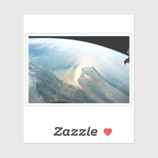 De Irrawaddy-rivierdelta in Birma (Myanmar). Sticker (Vel)