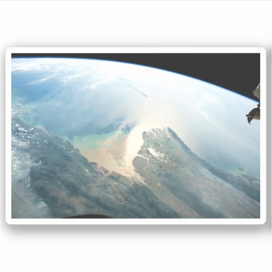 De Irrawaddy-rivierdelta in Birma (Myanmar). Sticker (Voorkant)