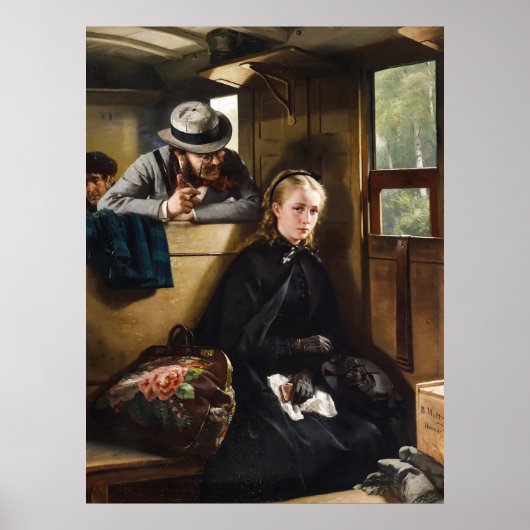 De irritante heer, 1874 door Berthold Woltze Poster (Voorkant)