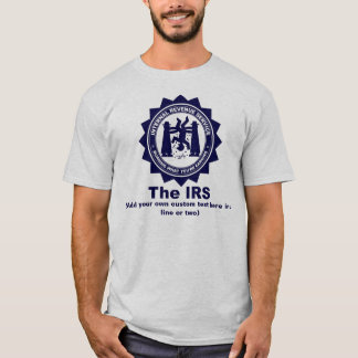 De IRS: Aangepaste tekst T-shirt