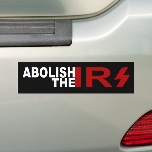 De IRS-Bumpersticker afschaffen Bumpersticker (Op auto)