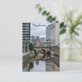 De Irwell - De grens van Salford Manchester Briefkaart (Staand voorkant)