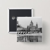 De Isar te München, c.1910 Vierkante Button 5,1 Cm (Voorkant /achterkant)