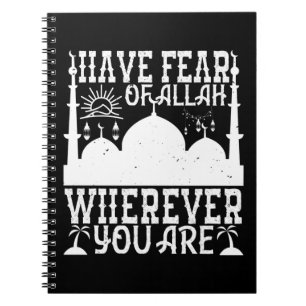 De islam - angst voor Allah waar je ook bent Notitieboek