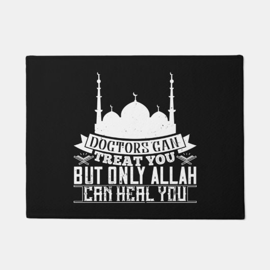 De islam - Artsen kunnen je behandelen Allah kan j Deurmat (Voorkant)