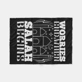 De islam - de ongerustheid eindigt wanneer de sala fleece deken (Voorkant (Horizontaal))