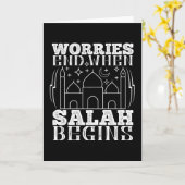 De islam - de ongerustheid eindigt wanneer de sala kaart (Gele Bloem)