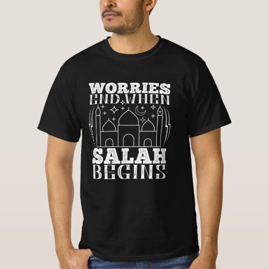 De islam - de ongerustheid eindigt wanneer de sala t-shirt (Voorkant)