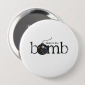 De islam is de bom Faded.png Ronde Button 4,0 Cm (Voorkant /achterkant)