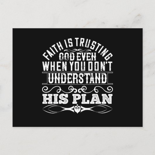 De islam - Vertrouwen is God vertrouwen Briefkaart (Voorkant)