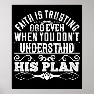 De islam - Vertrouwen is God vertrouwen Poster