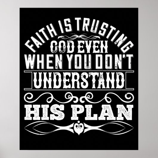 De islam - Vertrouwen is God vertrouwen Poster (Voorkant)
