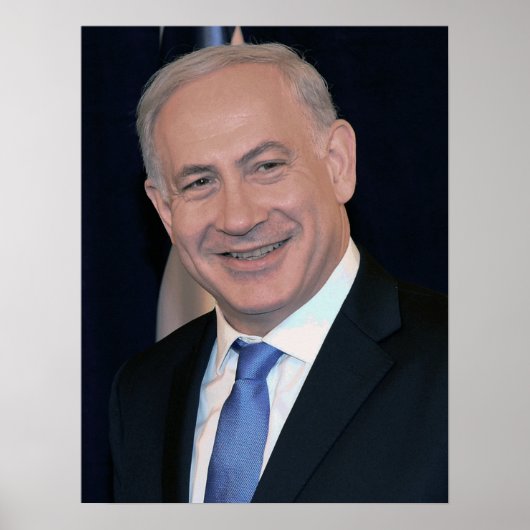 De Israëlische premier Netanyahu Poster (Voorkant)