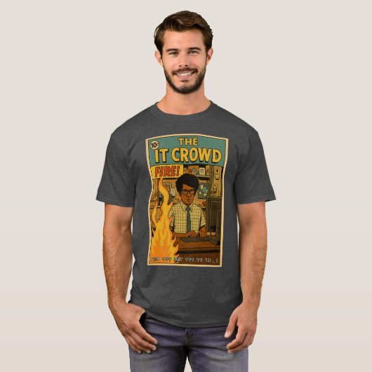 De IT Crowd Fire T-shirt (Voorkant volledig)