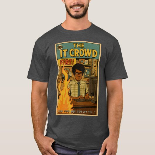 De IT Crowd Fire T-shirt (Voorkant)