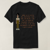 De IT Crowd Moss op het Football T-shirt (Design voorkant)