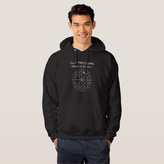 De IT-professional   computersoftwareprogrammeur Hoodie (Voorkant volledig)