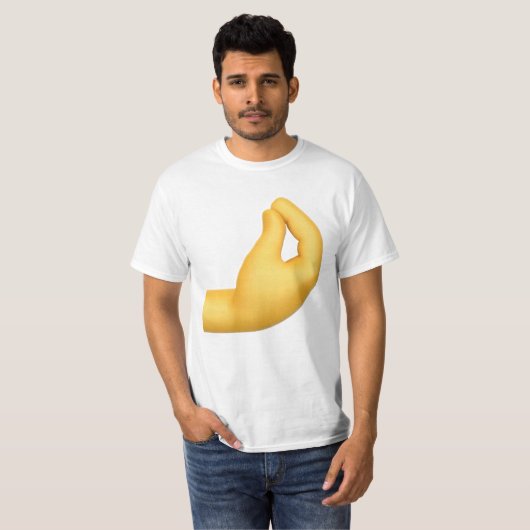 " de Italiaans-Gesture Emoji" T-shirt (Voorkant volledig)