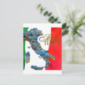 De Italiaanse "Boot" Briefkaart (Staand voorkant)