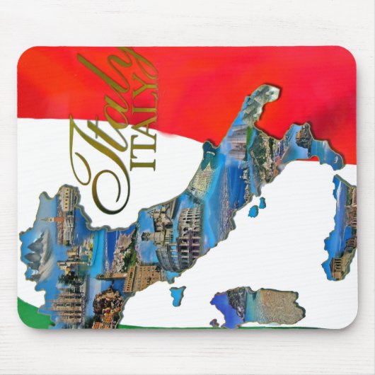 De Italiaanse "Boot" Muismat (Voorkant)