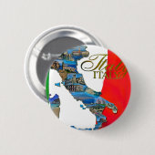 De Italiaanse "Boot" Ronde Button 5,7 Cm (Voorkant /achterkant)