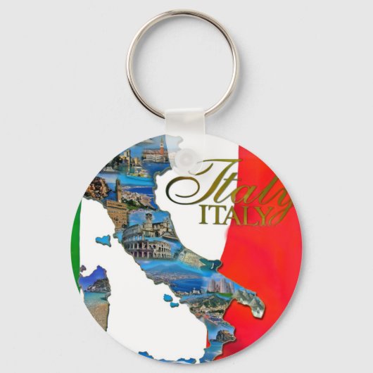 De Italiaanse "Boot" Sleutelhanger (Voorkant)