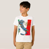 De Italiaanse "Boot" T-shirt (Voorkant volledig)