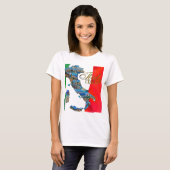 De Italiaanse "Boot" T-shirt (Voorkant volledig)