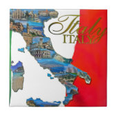 De Italiaanse "Boot" Tegeltje (Voorkant)