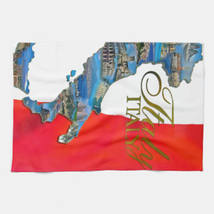 De Italiaanse "Boot" Theedoek