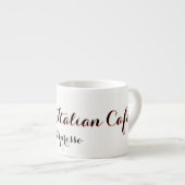 De Italiaanse Cafe Espresso Cup in Bosco Espresso Kop (Voorkant rechts)