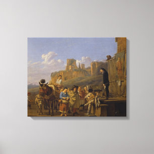 De Italiaanse Charlatans, 1657 Canvas Afdruk